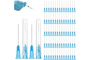 MEYAGOT 100 unidades 23 G 0,6 x 25 mm de acero inoxidable para rellenar, accesorios dosificadores de acero inoxidable para líquidos de relleno, tubos de recarga para industria, hobby y bricolaje