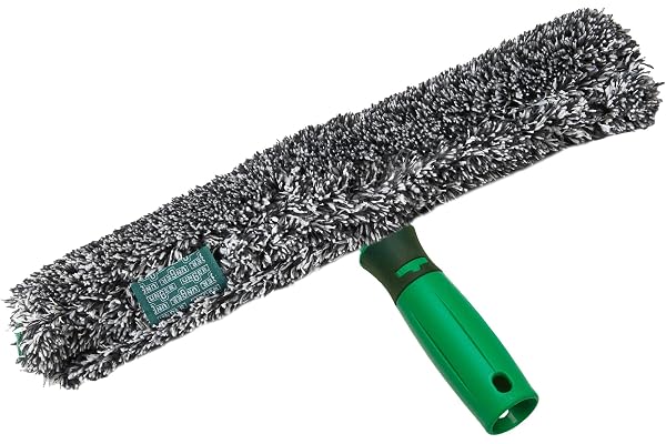Unger ErgoTec BC350 Lave-Glace Power avec Housse en Microfibre 100% Polyester, Manche bi-composant, Housse avec Fermeture Velcro, pour fenêtres sans Traces Largeur 35 cm