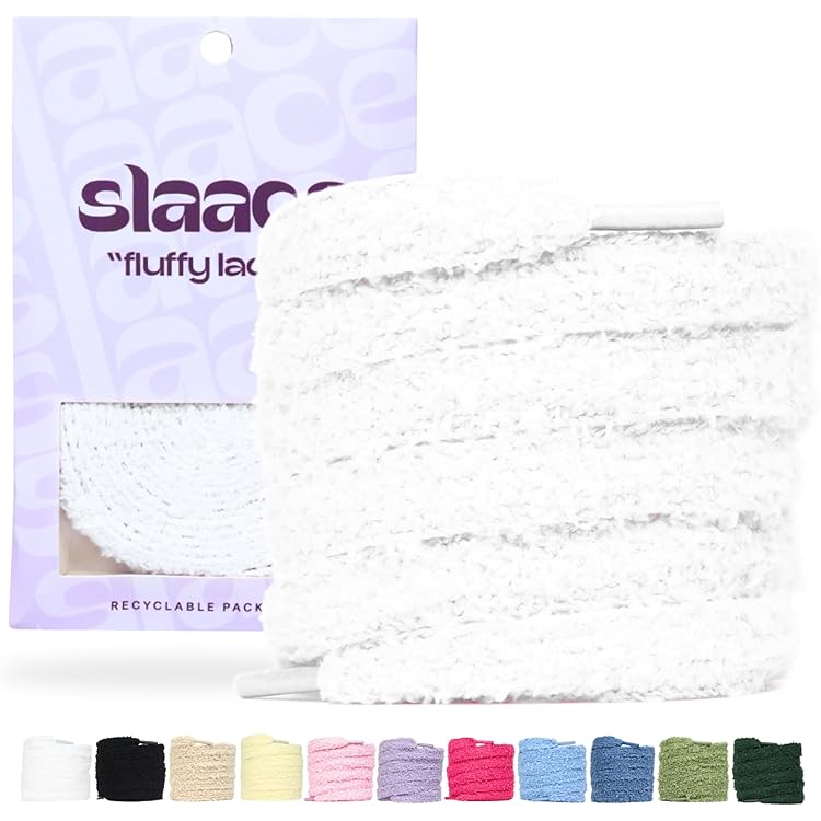 Lacets Fluffy Big, Lacets épais Pelucheux, Colorés Et Fantaisie, Lifes