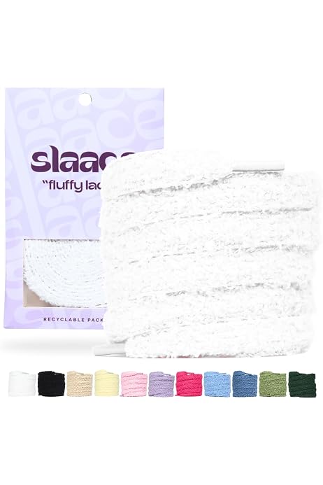 3 Paires Lacets En Peluche Arrderly - 120cm, Doux, Pour Baskets Et Chaussures Sport
