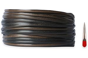 ODSK Rattan Furniture Fixing Kit (enthält Webwerkzeug), Wicker Repair Material, Gradient Coffee Brown Flat Plastic Woven Material für die Installation von Rattan Furniture und Garden Chair Basket