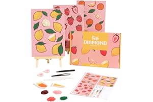 Dabble Diamond Painting Kits – Set of 3 Full Diamond Painting Kits for Adults with Canvas Frame, Crystal Diamond Art