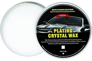 GUANGZHOU NUOJIE CAR CARE PRODUCTS CO.,LTD Plating Crystal Car Wax - Carnauba Car Wax, Car Scratches Fast Repair Wax, Car Polish Care Cleaning Kits with Waxing Sponge and Towel