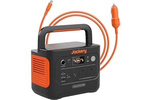 Jackery Explorer 1000V2 Portable Power Station With DC8020 Car Charger Cable, 2024 New, 1070Wh LiFePO4 Battery, 1500W AC & 100W USB-C Output, 1-Hour Fast Charge