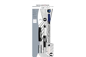 EBERHARD FABER 551001 - Set da scrittura con penna stilografica, cancellino e cartucce d'inchiostro, set NXT-PEN bianco/nero