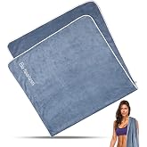 WINKIO Fitness Towel 140 x 70 cm Sports Towel Gym Non-Slip Microfibre Absorbent for Gym Soft for Sports Yoga Training Swimming Blue