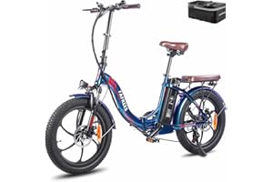 Fafrees F20 PRO Electric Bicycle, 20inch Women Men Folding Electric Bike, 250W Electric Mountain Bike, 36V/18A Removable Battery, Range 70-130KM, Shimano 7 Speed E-bike