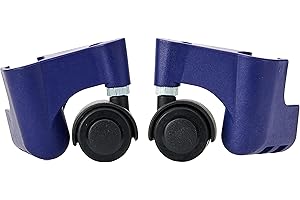 Leifheit set d'accessoires séchoir à linge Leifheit Pegasus, deux roulettes étendoir caoutchoutées pour une mobilité 360°, roulette séchoir pour obtenir un séchoir à linge sur roulettes