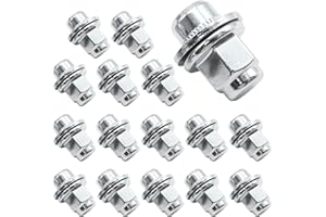JUUDDENPARTS 20Pcs Carbon Steel Wheel Nuts Set, M12 X 1.5 Lug Nuts Replacement for Jaguar XF Series XK Series XKR Series F-Type S-Type X-Type XJ X350 X351 X358 (20)