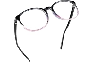 LifeArt Lunette Anti-Lumière Bleue, Anti fatigue, lunette de lecture pour ordinateur, Gaming Lunettes, Gaming Glasses aux hommes femmes, Anti Reflets (Violet noir, 2.50 Magnification)
