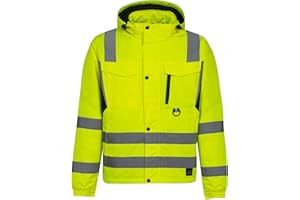 BWOLF DRIFT ICE Arbeitsjacke Herren Winter Arbeitsjacke Herren Wasserdicht Reflektierende Jacke Herren