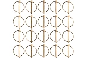 SIPIRIS Goupilles Pliantes Goupilles De Sécurité Goupilles De Remorque Ensemble De Goupilles Pliantes pour Tracteur Agricole Remorque Camion Tondeuse À Gazon (20Pcs) (6 mm x 45 mm)
