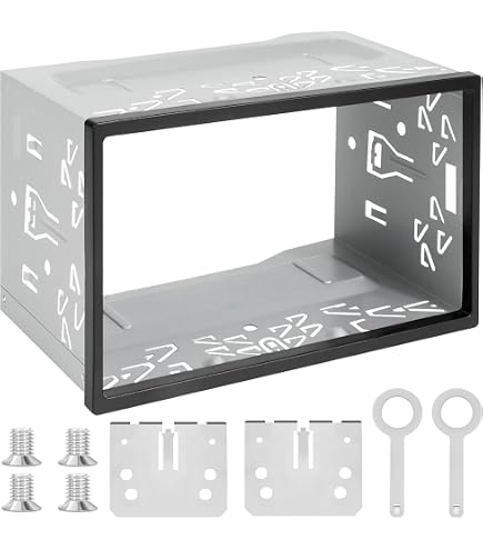 Façade Cadre Radio CISCAR EXPORT Pour Fiat Stilo 2001-2008 - 1 DIN Avec Poche - Gris Foncé