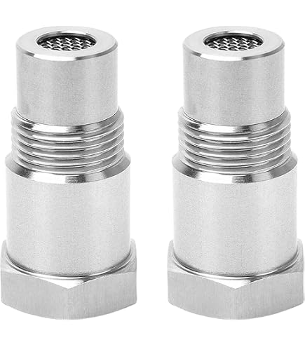 2 Rallonges De Capteur Lambda (sonde à Oxygène) M18 X 1,5 - 46,5 Mm, Acier Inoxydable, Pour Moteur Voiture