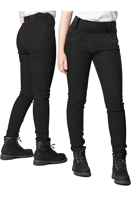 Legging Moto Femme Avec Kevlar - Protections CE Genoux/Hanches - Court - Pour Conduite Ou Sous-Vêtement