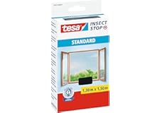 tesa Insect Stop Standard Fliegengitter für Fenster - Insektenschutz zuschneidbar - Mückenschutz ohne Bohren - 1 x Fliegen Ne