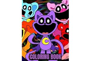 smiling critters coloring book: Adorable One Sided Drawing JUMBO Pages Of smiling critte Characters Featuring Iconic Scenes for For Kids, Teens to Color, Relax and Be Creative