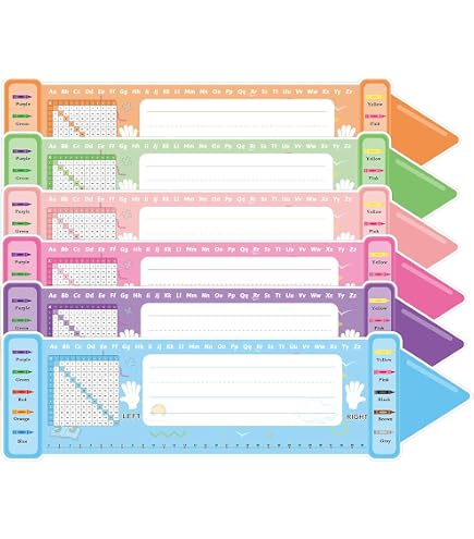 Carson Dellosa 36pcs Colorful Desk Name Tags - Self Adhesive Classroom ...