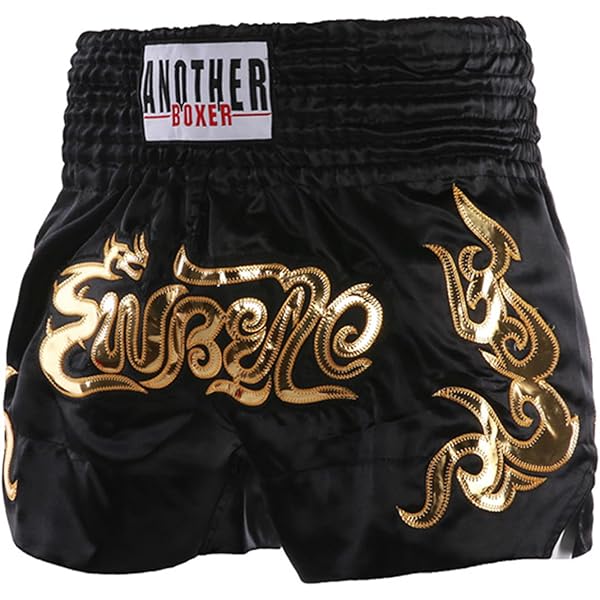Shorts De Boxe Yruioon Pour Enfants - Muay Thai, MMA, Kickboxing - Taille 5 à 12 Ans - Polyester Respirant - Fentes Latérales Pour Mobilité