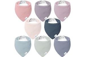 lulumoon Śliniaczek niemowlęcy, muślin, chusta trójkątna, dla chłopców i dziewczynek