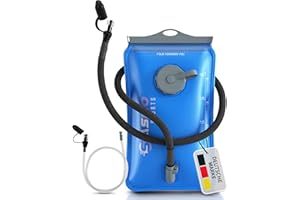 SASMO SPORTS SASMO® bukłak 2 l i bukłak 3 l z 2 otworami | wzmocniony materiałem, odporny na rozdarcie bukłak na wodę 2 l | worek do plecaka z wężem, ultralekki | bukłak | plecak | wędrówki i sport na świeżym