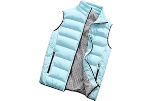 BORTGYUI Weste Herren Steppweste mit Stehkragen, Winter Wärme Dicke Herren Weste mit Reißverschluss, Premium Ärmellose Outdoorjacke