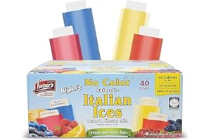 LIEBER'S Wylers Authentic Italian Ices Original Flavours 40 x 56.7g | No Colour Freeze and Serve Italian Ices
