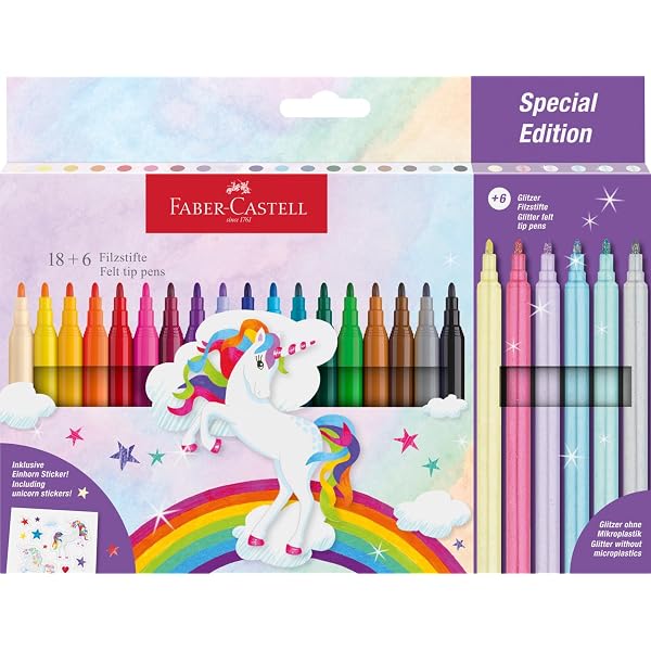 Set Di 2 Astucci In Peluche Arcobaleno Per Ragazze - Custodia Per Cancelleria Morbida, Capiente E Con Palla Sulla Cerniera (Rosa E Viola) 19x3x7 Cm