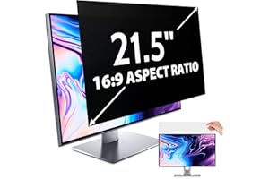 IPROKKO Filtro schermo privacy per computer da 21,5 pollici per monitor del computer 16:9 Aspect Ratio, Anti luce blu abbagliamento rimovibile 21,5 pollici Pellicola protettiva per schermo privacy, HD 21,5