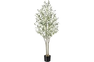 Alupssuc Olivo Artificial Grande 150cm Plantas Artificiales Decorativas Grande Árboles Plástico de Interior y Exterior Decoración para Hogar, Oficina, Casa, Balcón, Dormitorio, Regalo de Inauguración