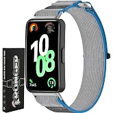 Rongep Huawei Band 10-9-8 ile Uyumlu [Hook Loop] Kumaş Kordon Yumuşak ve Konforlu Huawei Band 8 Kordon Terletmeyen Nefes Alab
