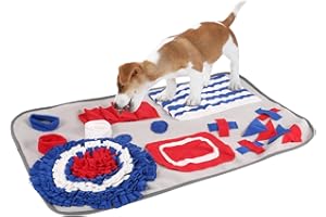 SLFYEE Schnüffelteppich Hund Schnüffelmatte für Hunde Intelligenzspielzeug Futtermatte Hund Puzzle Spielzeug Schnüffel Trainingsmatte 75 * 50cm