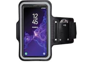 CoverKingz Sportarmband für Samsung Galaxy S9 - Armtasche mit Schlüsselfach Galaxy S9 - Sport Laufarmband Handy Armband Schwarz