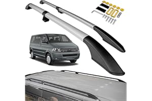 CHROMEMASTER | Compatible with VW T5 Multivan Short 2003-2015 | Roof Rails, Roof Bars | For Mounting Roof Racks, Ladders, Roof Boxes or Bicycle Racks | Durable Aluminum Construction