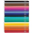 U Brands Fine Liner Felt Tip Pens, Assorted Colored Ink, Office Supplies, 0.5mm, 24 Count