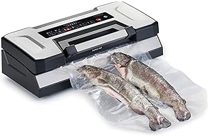 CASO VRH 790 advanced Pro - Machine sous vide professionnel - jusqu'à 200 mises sous vide non-stop, avec fonction brevetée CASOTEK Liquid, double soudure, y compris sac sous vide