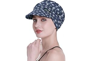 FocusCare Miękkie czapki dla kobiet po chemioterapii, bambusowa czapka z daszkiem, na wypadanie włosów, turbany, Rozmiar uniwersalny