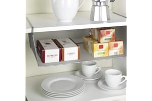 Yellowshop. - Cesto salvaspazio con aggancio al ripiano Modello Big Colore Argento