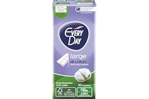 HEMIR EveryDay All Cotton Salvaslip Large, Filtrante 100% Cotone, 30 Unità