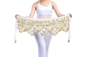 Calcifer - voile pour danse du ventre avec 320 pièces de monnaie