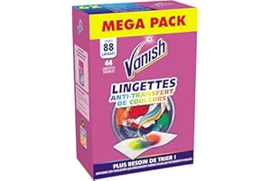 Vanish Lingettes Anti Décoloration Sécables - jusqu'à 88 lavages