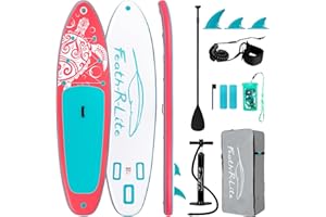 FEATH-R-LITE SUP Gonfiabile Adulti 150kg Tavola da Paddle Gonfiabile Stand Up Paddle Gonfiabile Tavola Surf Paddle Board con Accessori Completi per Tavola SUP