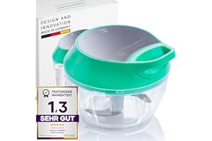 ‎FREEGREEN freegreen® GERMANY Gemüseschneider 540 ml Multi-Zerkleinerer I Zwiebelschneider I Universalzerkleinerer I Multischneider I Ideal für Obst & Gemüse I Zwiebeln I Knoblauch I Tomaten I Nüsse