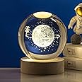 Oblivion Crystal Ball Night Light | 3d Crystal Ball Night Lamp | USB Table Night Lamp for Bedroom, Night Light for Bedroom | Unique Gift Items for Women Men Friends (Led Astronaut with Resin Base,1pc)