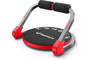 MERACH 8-i-1 magtränare med rekylfjäder, Core Ab Machine | 3-stegs motståndsjustering, lastkapacitet upp till 150 kg, förtjockad sittkudde, vikbar magmuskeltränare