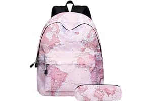 PEUIGNAO Zaino Scuola Galassia Media Ragazza Set Zaini per La Scuola Daypack Zaino Diario Scuola Superiore Secondaria Liceo Ragazzo Borsa Zainetto Scuola Donna Zainetti Zaini Scuola Università Libri Viaggio