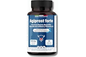 AGIPS FARMACEUTICI Saw Palmetto - 90 Cápsulas de 640 mg Serenoa Repens Apoyo para la Próstata del Hombre - Extracto de calabaza Boswellia y Vitamina E Agiprost AGIPS