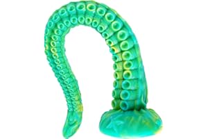 UMANIA Plug anal extra largo de 55cm,consolador tentáculo gigante con potente ventosa,punto G y punto P extra grandes,juguete anal ancho.Consolador de silicona XXXL para masajeador de próstata con tapón anal