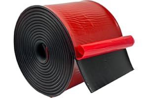 OUKMAO Self Adhesive Neoprene Rubber Strips Neopre with Adhesive Backing Solid Rubber Rolls for DIY Gaskets, Crafts, Pads, Flooring Protection, Supports, Leveling (100mm(W) x3mm(T) x3m(L))