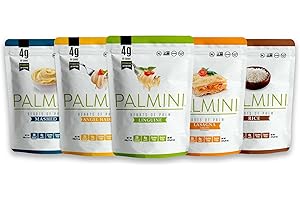 Palmini VARIETY PACK - Linguine | Spaghetti | Lasagne | Riz | Purée | - 340 g (5 sachets)